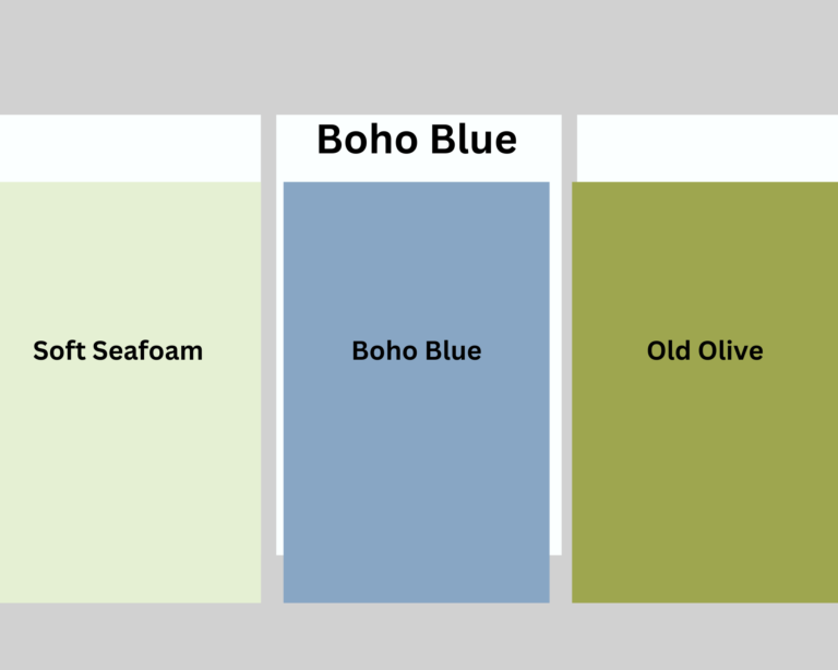 Boho Blue Soft Seafoam Old Olive