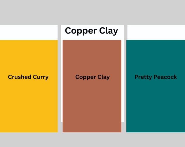 Copper Clay Crushed Curry Pretty Peacock
